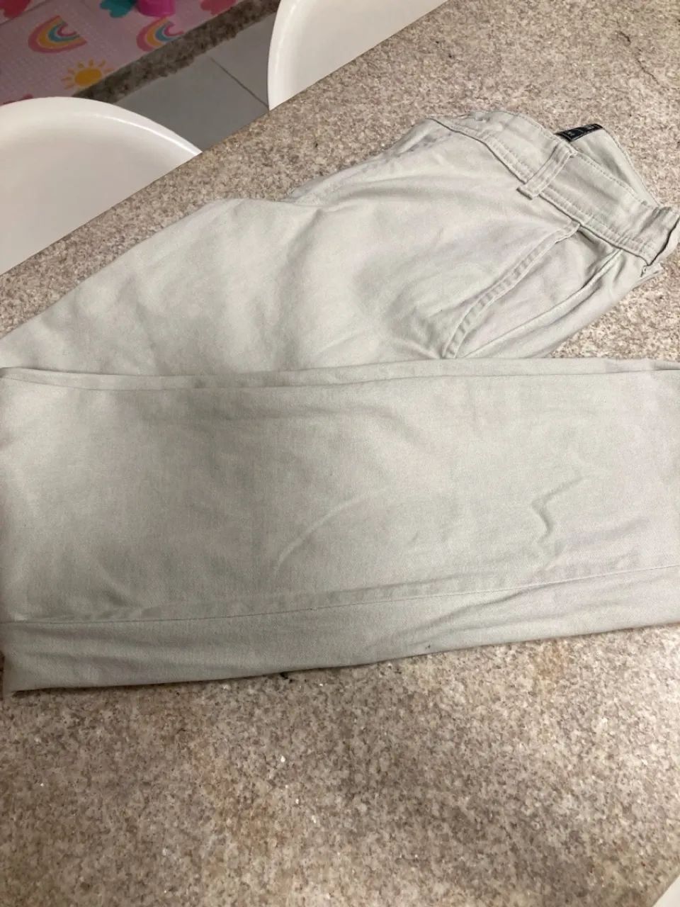 Calça de Sarja Masculina Vida Marinha Bege - Foto 3
