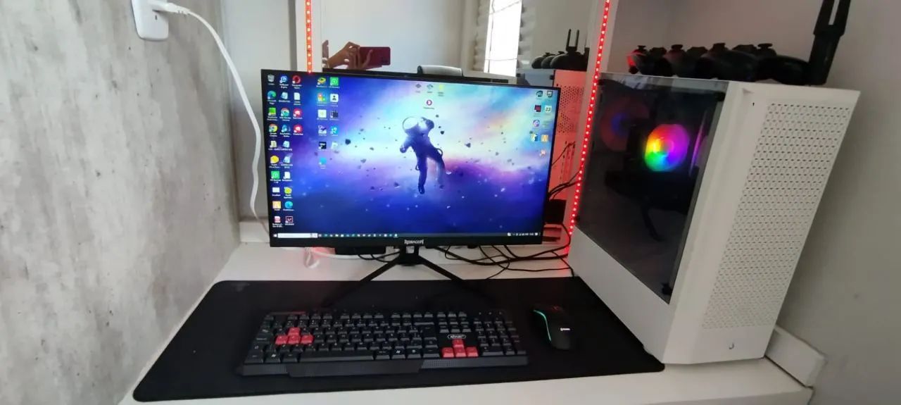 PC Gamer + Monitor Redradon 144hrtz + Periféricos + Brindes  - Foto 2
