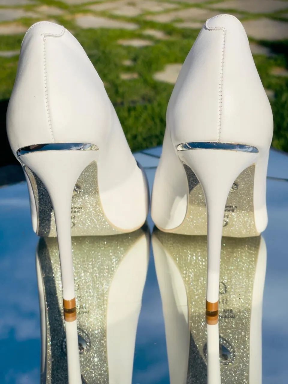 Scarpin de noiva Carmen Steffens Novo TAM 39 - Foto 6