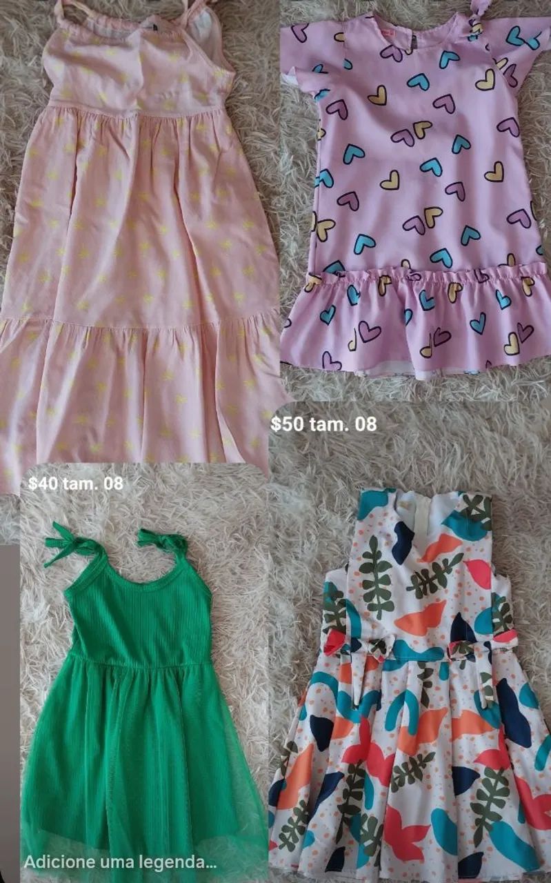 Lote roupa infantil feminina tam. 08 - Foto 2