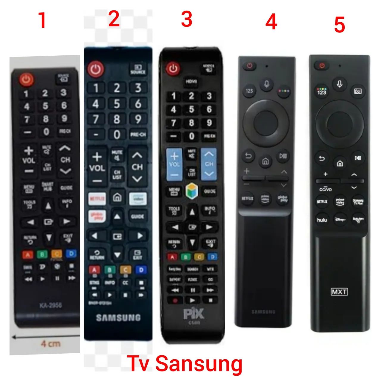 Controle smart tv sansung varios modelos
