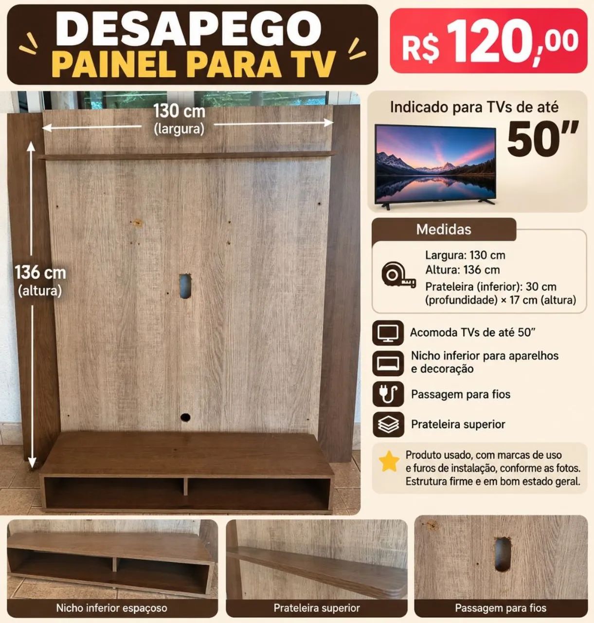 Painel para TV 