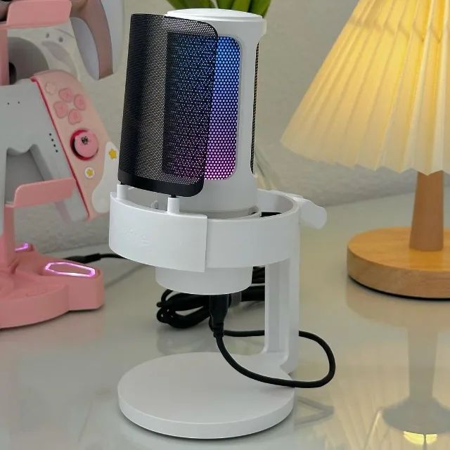 Microfone Gamer Fifine A8 RGB Lacrado - Foto 2
