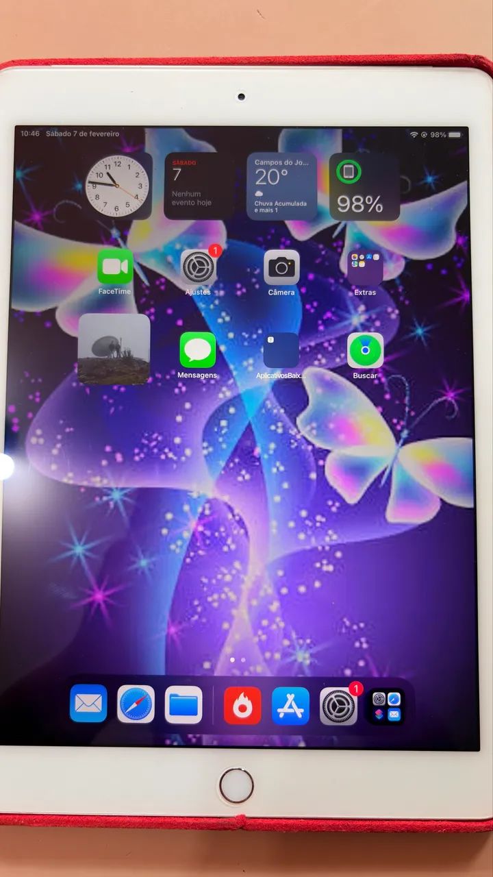 iPad Air 2 Prata (4G Cellular) + Smart Case Couro Original - Impecável - Foto 4