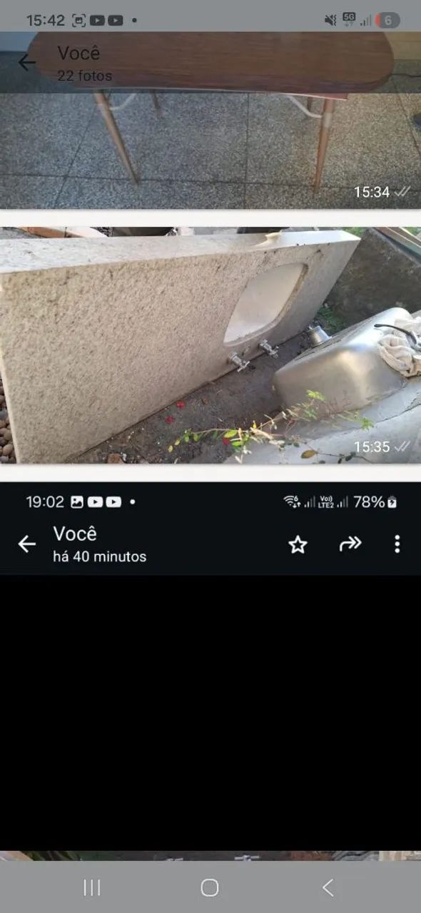 Bancada de lavatório e tanque 