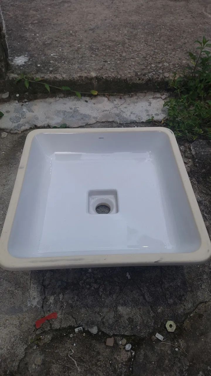  Cuba de Embutir Quadrada Deca L.31040 - 40x40 cm