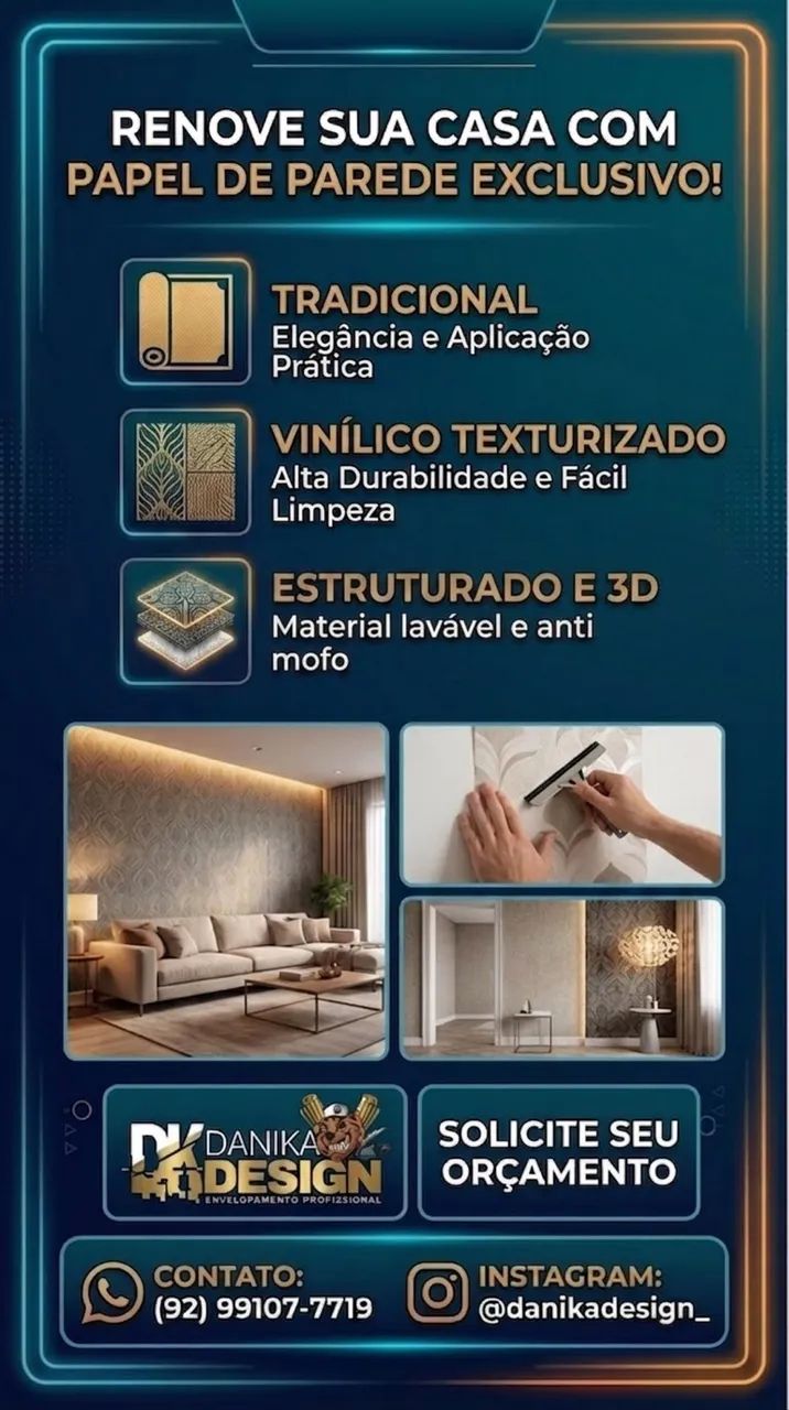 Papel de Parede  - Venda e Instalação  - Foto 2