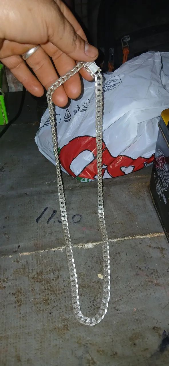 Vendo essa corrente banhada a prata  - Foto 2