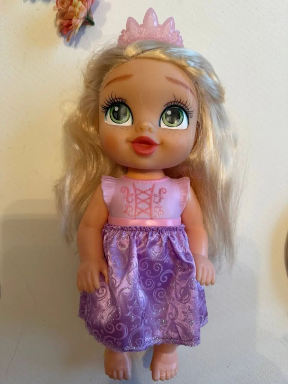  BONECA BABY RAPUNZEL JAKKS PACIFIC 29 CM - Foto 4