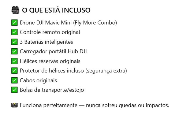 DJI Mavic Mini Fly More Combo + Protetor de Hélices - Pouquíssimo Uso! - Foto 2