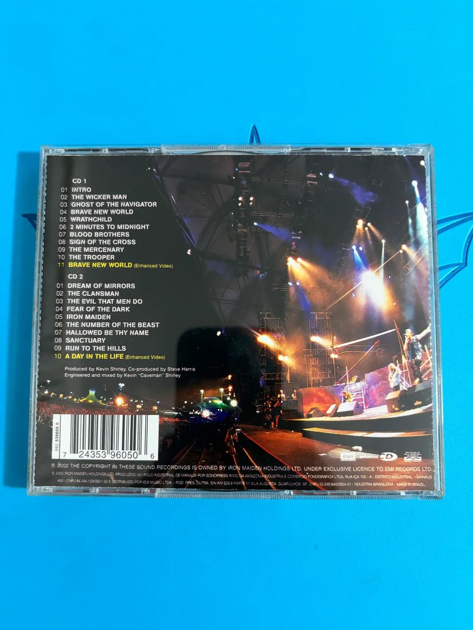 Iron Maiden Rock in Rio - CD Duplo e luva holográfica  - Foto 4