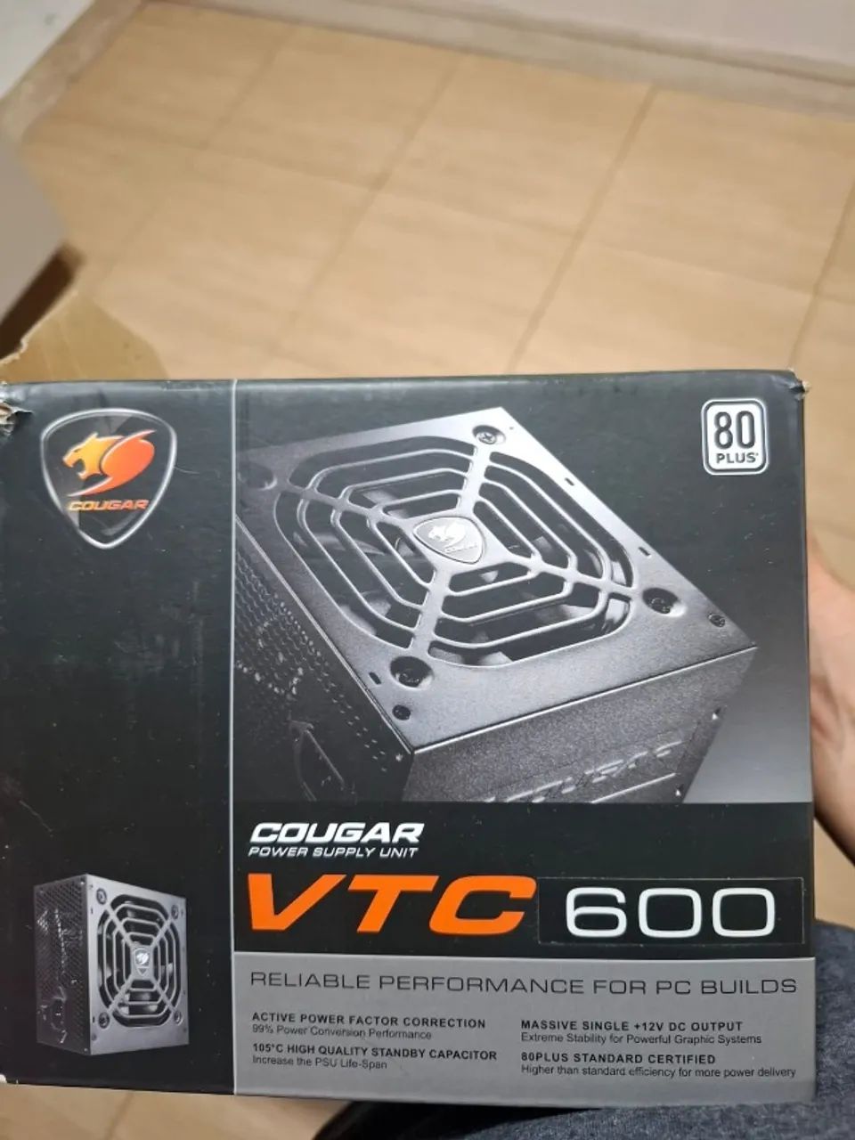 FONTE COUGAR 600W PLUS BRONZE