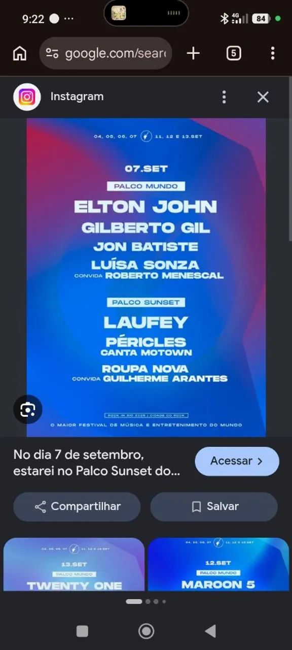 Ingresso Rock In Rio - Foto 2