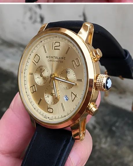 Relógio Elegante com pulseira em couro - R$350,00 só hoje - Foto 3