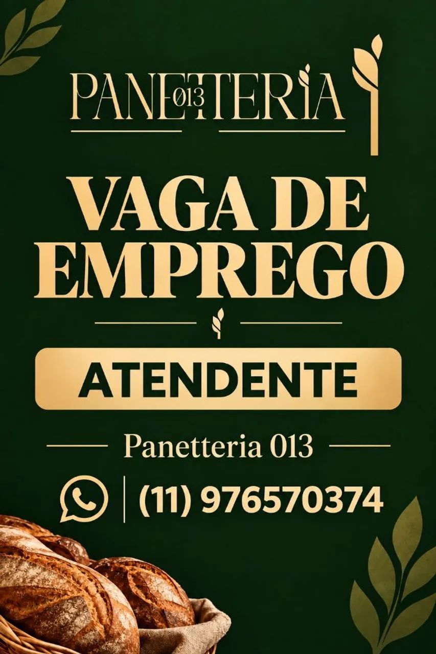 Atendente, ajudante geral