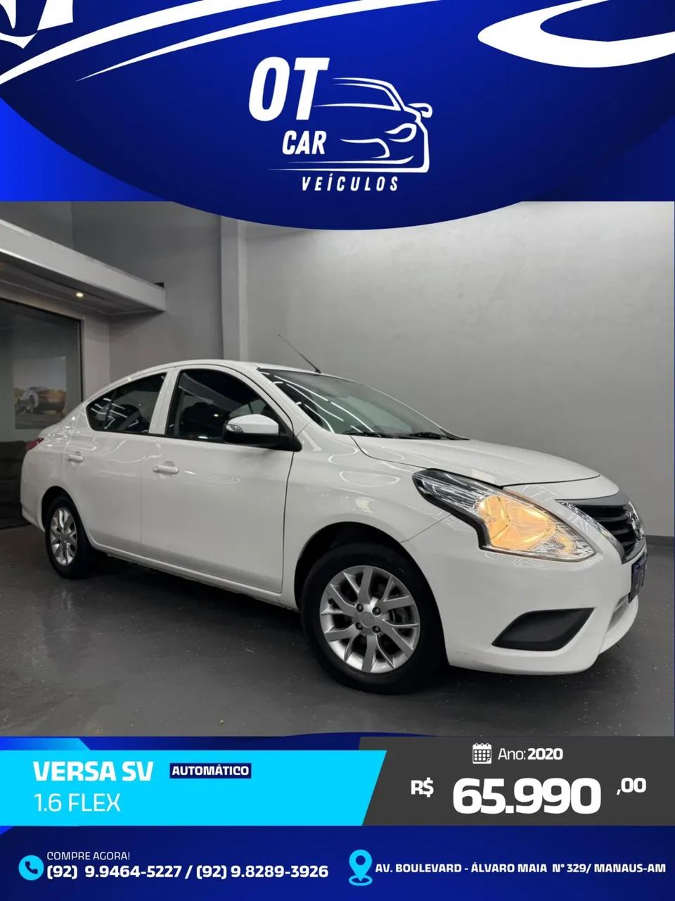 Nissan Versa VERSA SV 1.6 16V FlexStart 4p Aut. 2020