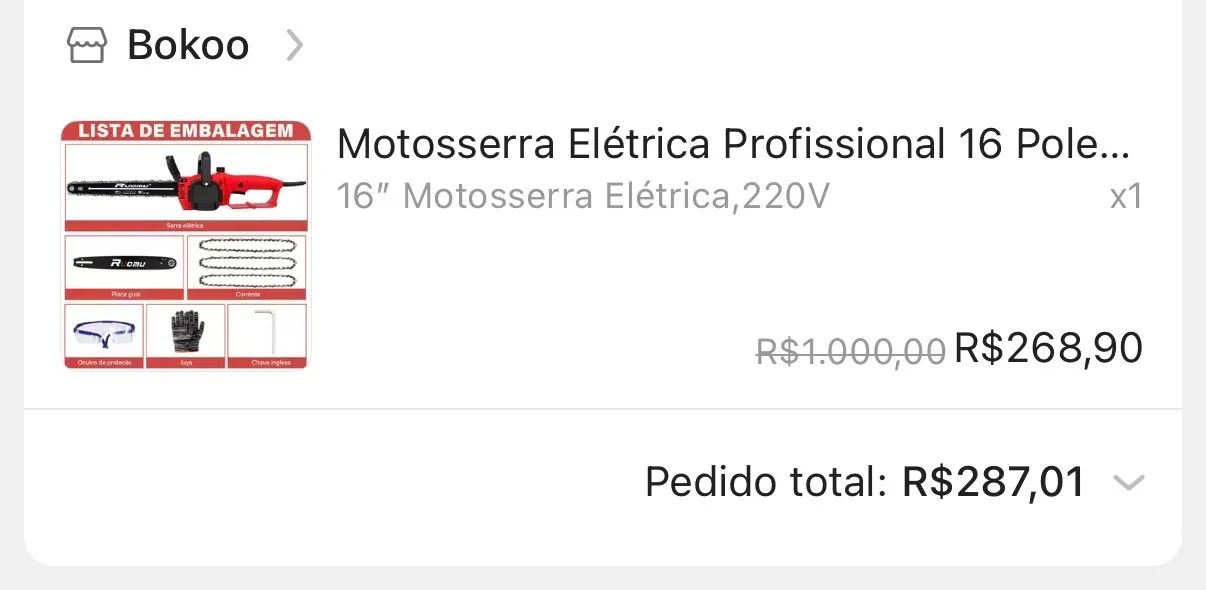 Motoserra elétrica  - Foto 2