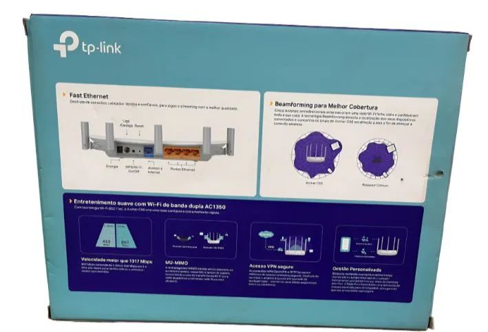 Roteador wi-fi Tp-link 5g mod AC1350 - Foto 3