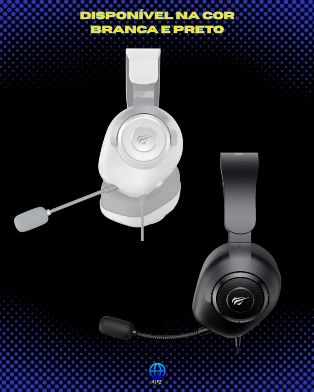 Fone Headset Gamer HAVIT [Lacrado] / Som muito bom  / Microfone removivel - Foto 6