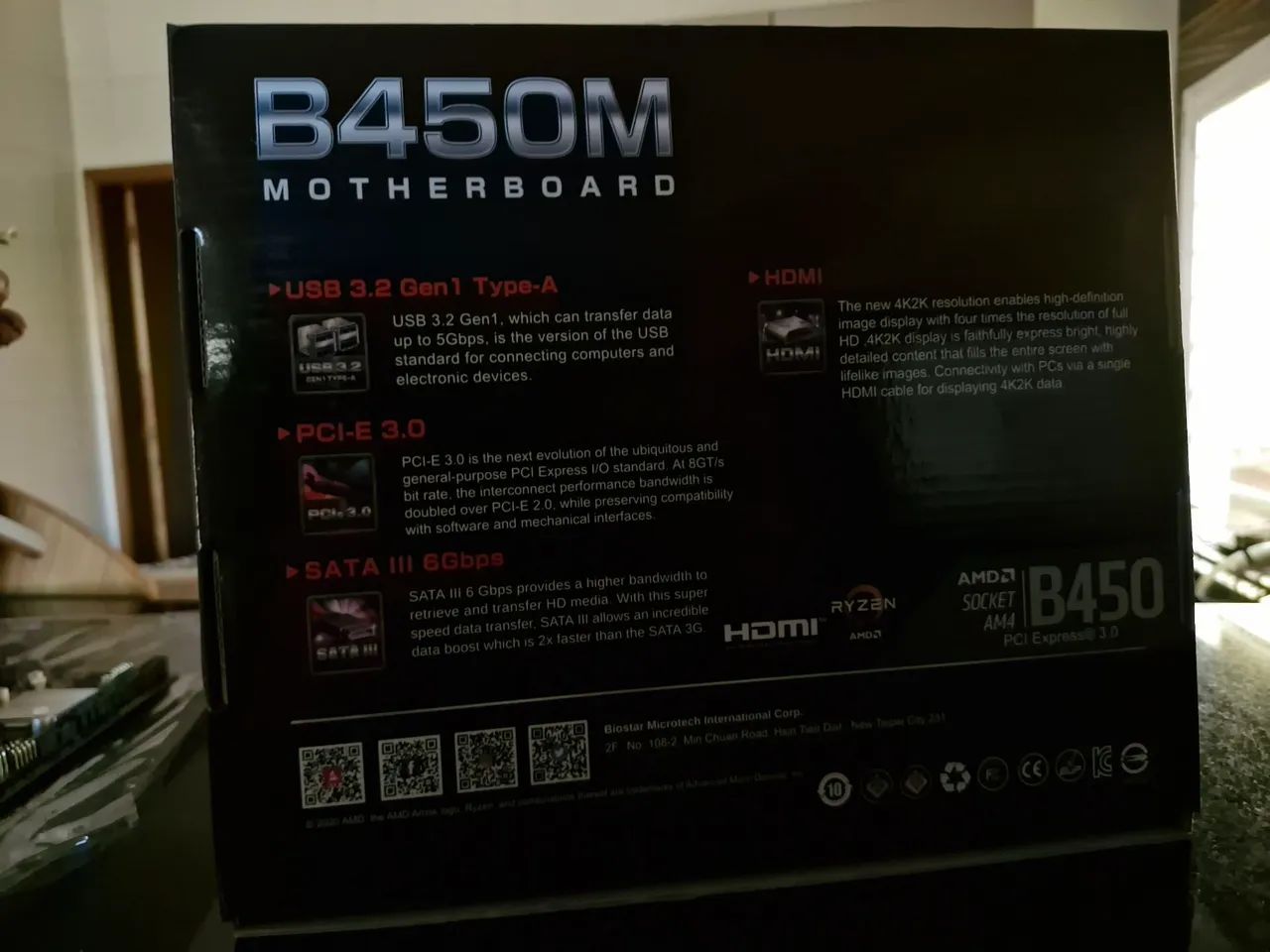 PLACA MAE BIOSTAR B450MHP - Foto 2