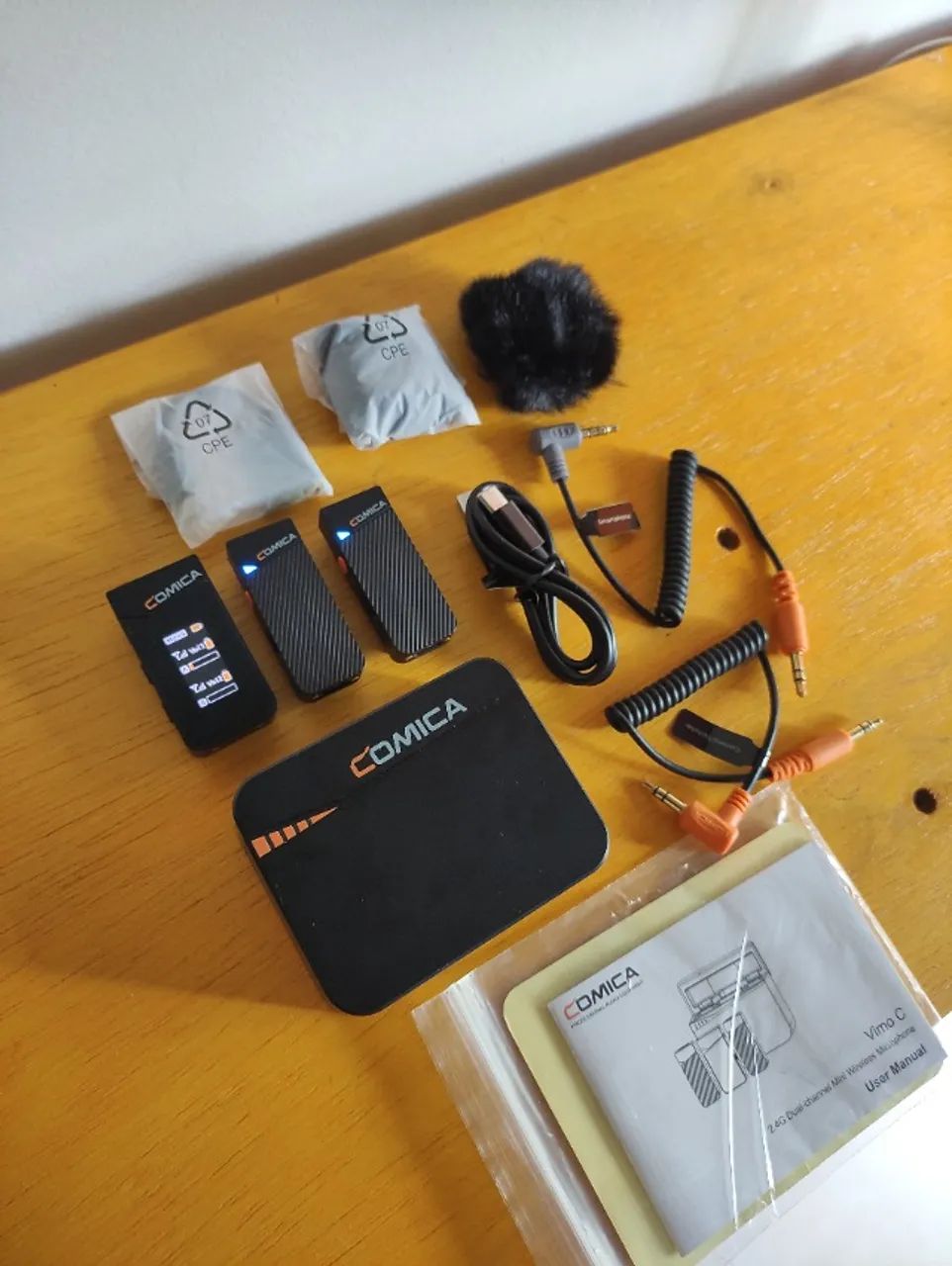 Microfone de lapela sem fio Comica Vimo C3 com cancelamento de ruido - Foto 3