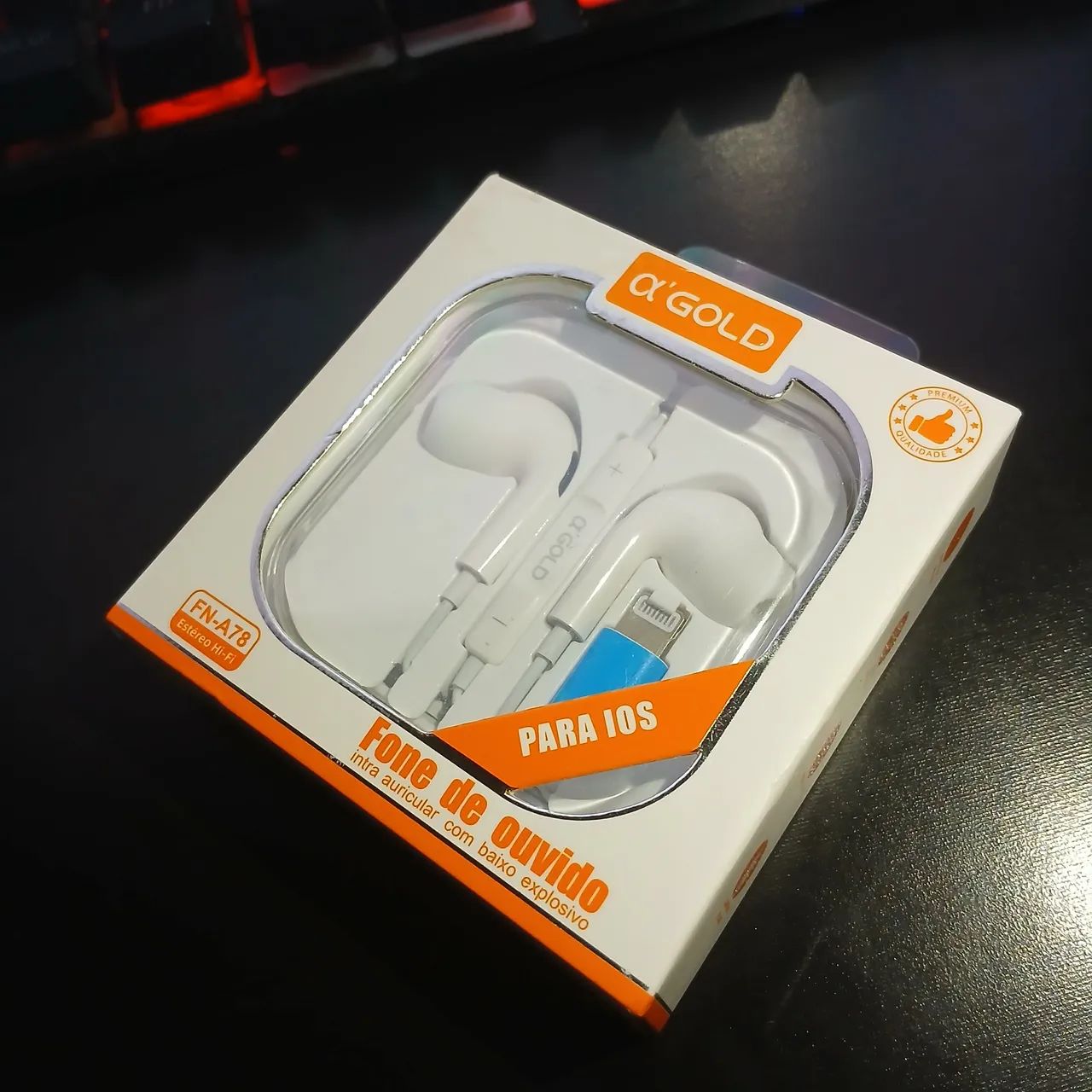 Fone com fio IOS A'GOLD Pro 