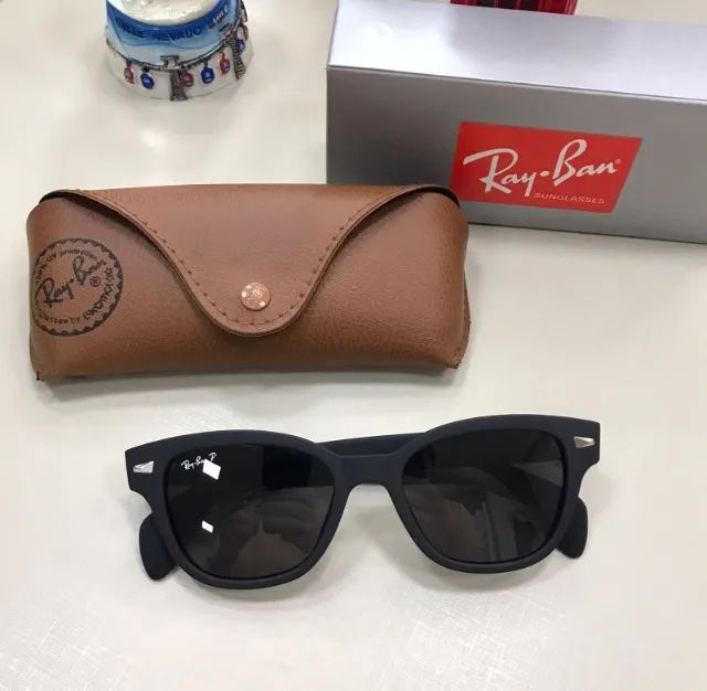 óculos de sol ray ban malibu black matte - Foto 5