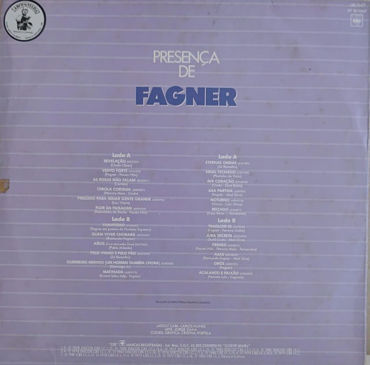 Disco de Vinil Presença de Fagner - Foto 2
