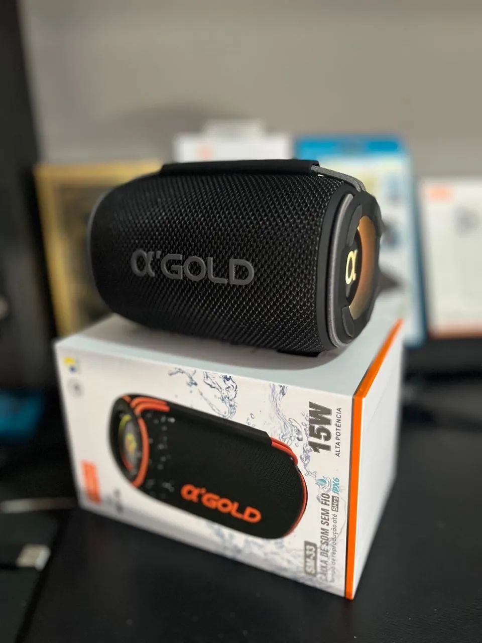 Caixa 15w Bluetooth Agold  - Foto 2