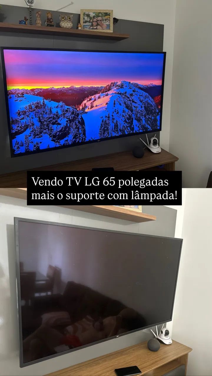 Smart TV LG 65" 4K COM SUPORTE - Foto 2
