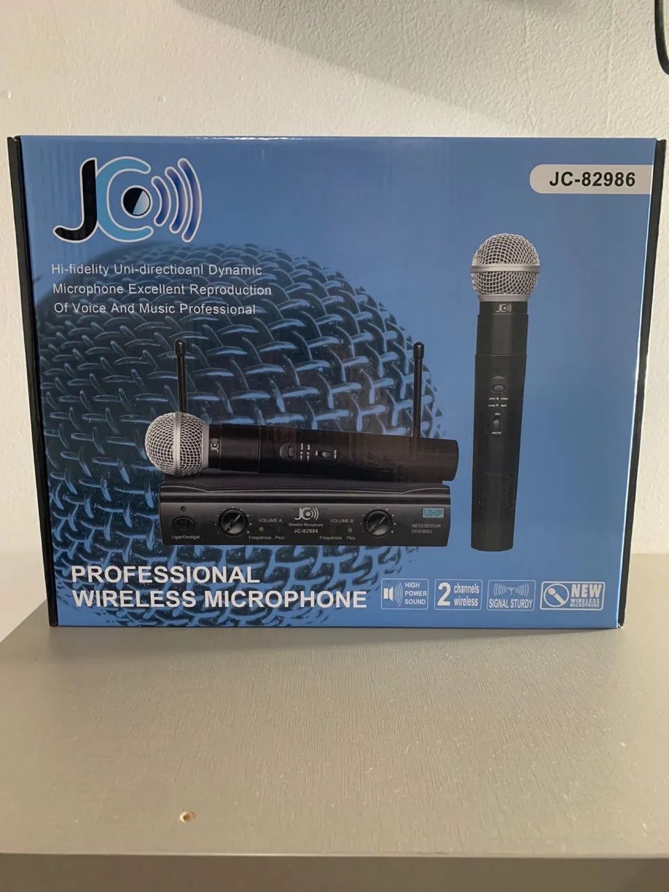 Microfone sem Fio Duplo UHF Profissional Wireless(novo e com garantia) - Foto 3