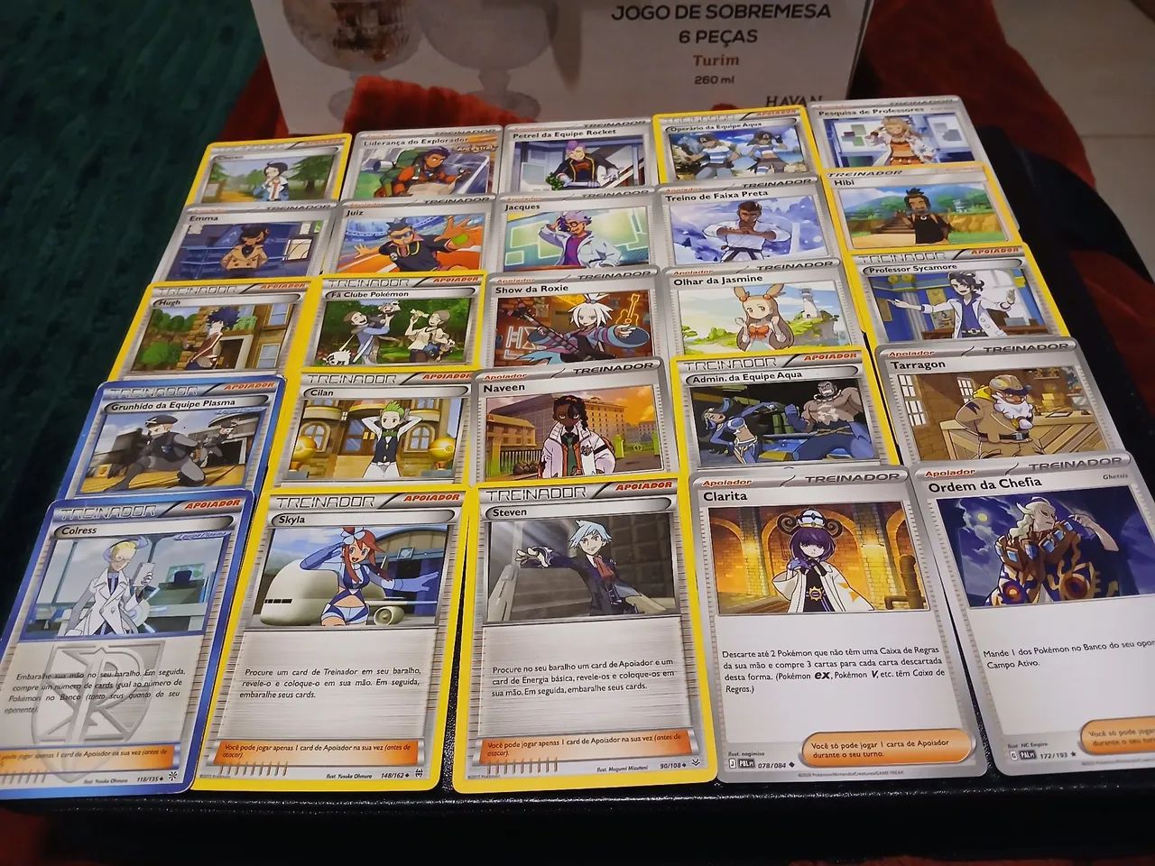50 cartas TREINADOR pokemon TCG, sem repetir