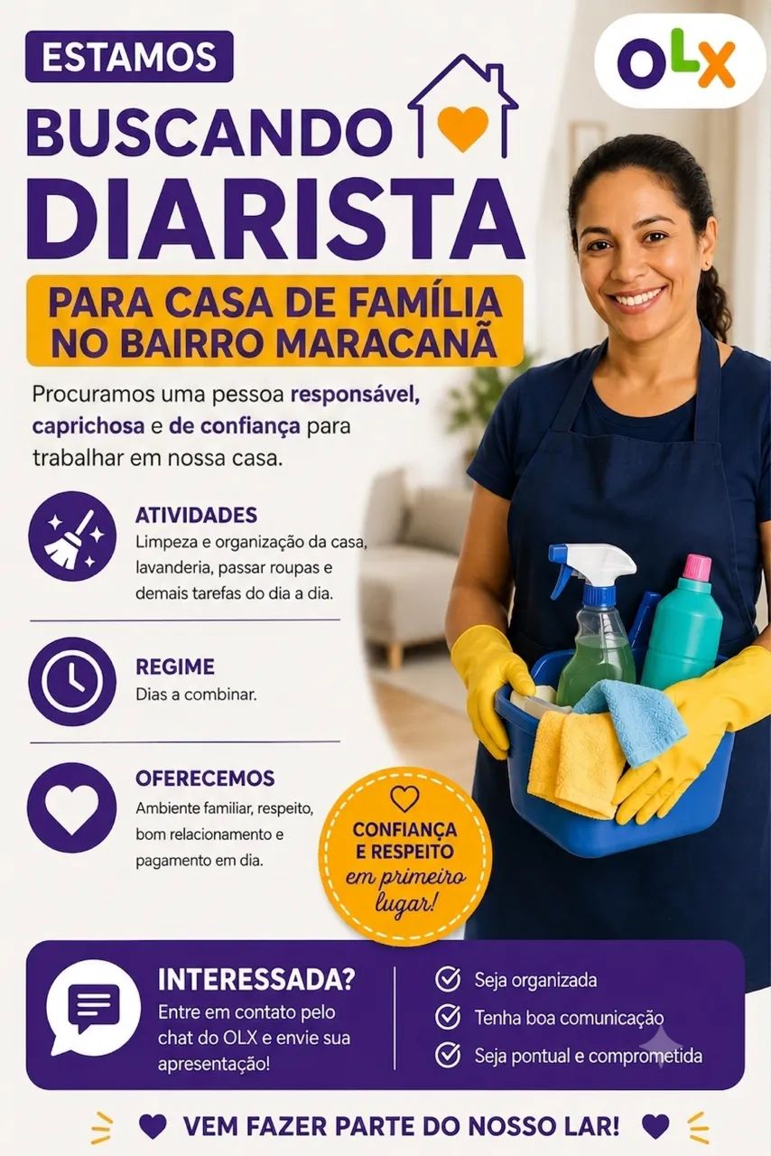 PROCURA-SE DIARISTA