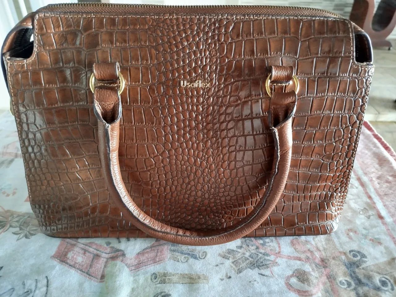 Bolsa de couro usaflex
