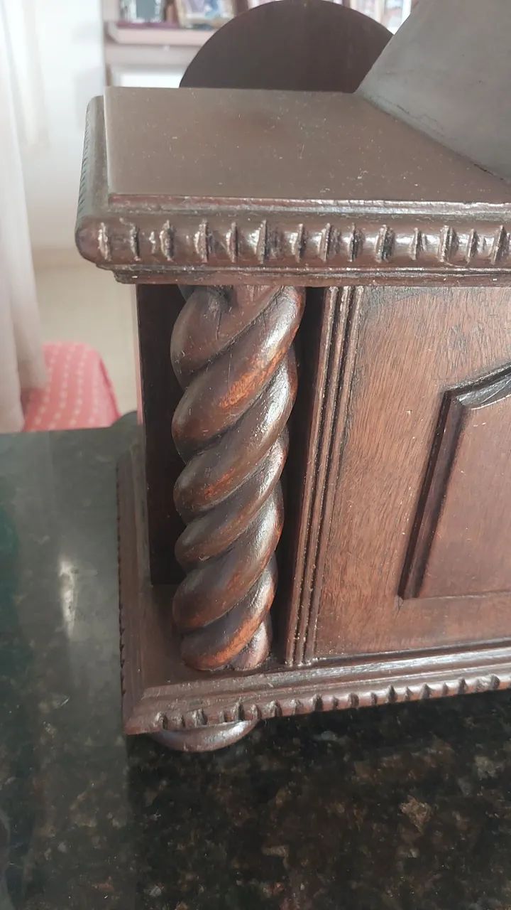 Relógio corrilhão de mesa, com pêndulo - Foto 2