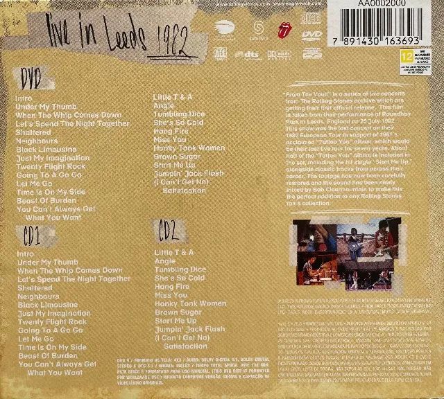 2CD + DVD The Rolling Stones - Leeds, 1982 (2015) - Foto 2