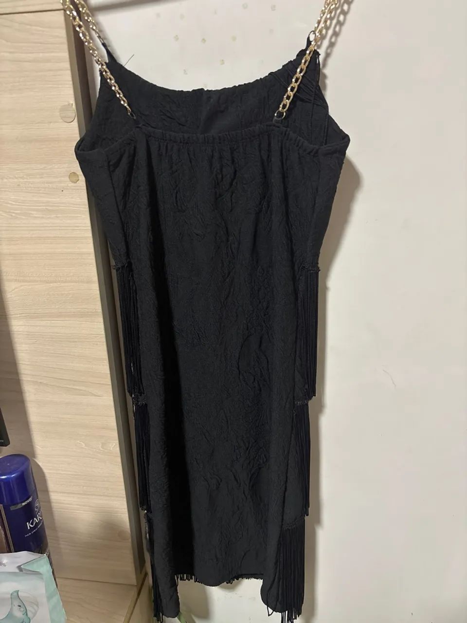 Vestido preto com franja - Foto 2