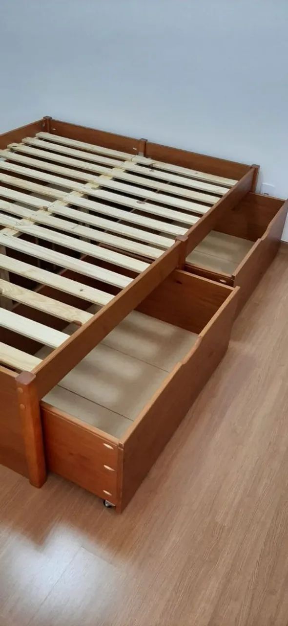Cama da casal madeira maçica - Foto 3