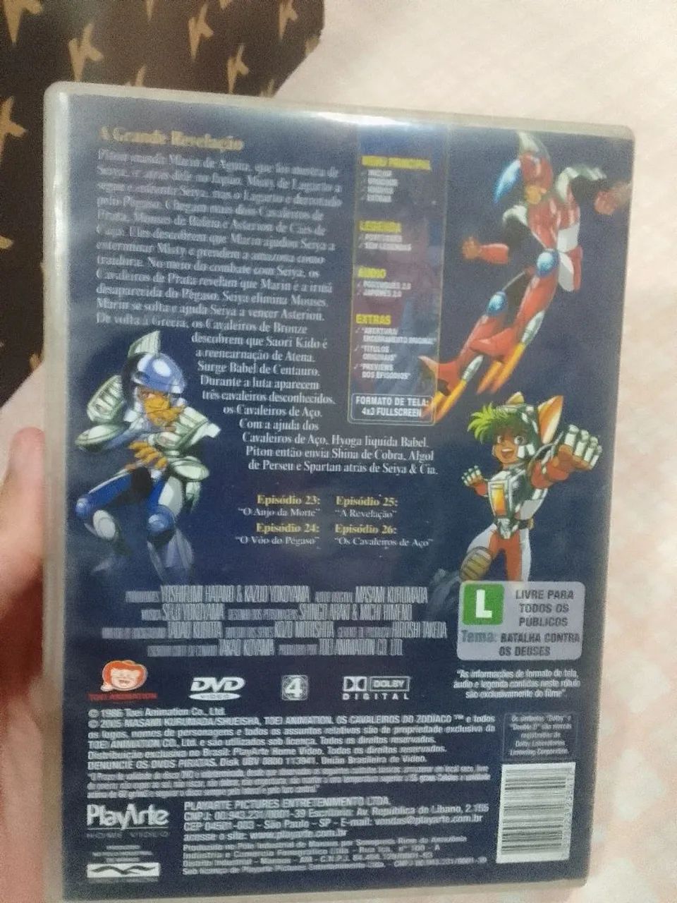 DVD Anime Cavaleiros do Zodíaco. - CDs, DVDs etc - Banco de Areia