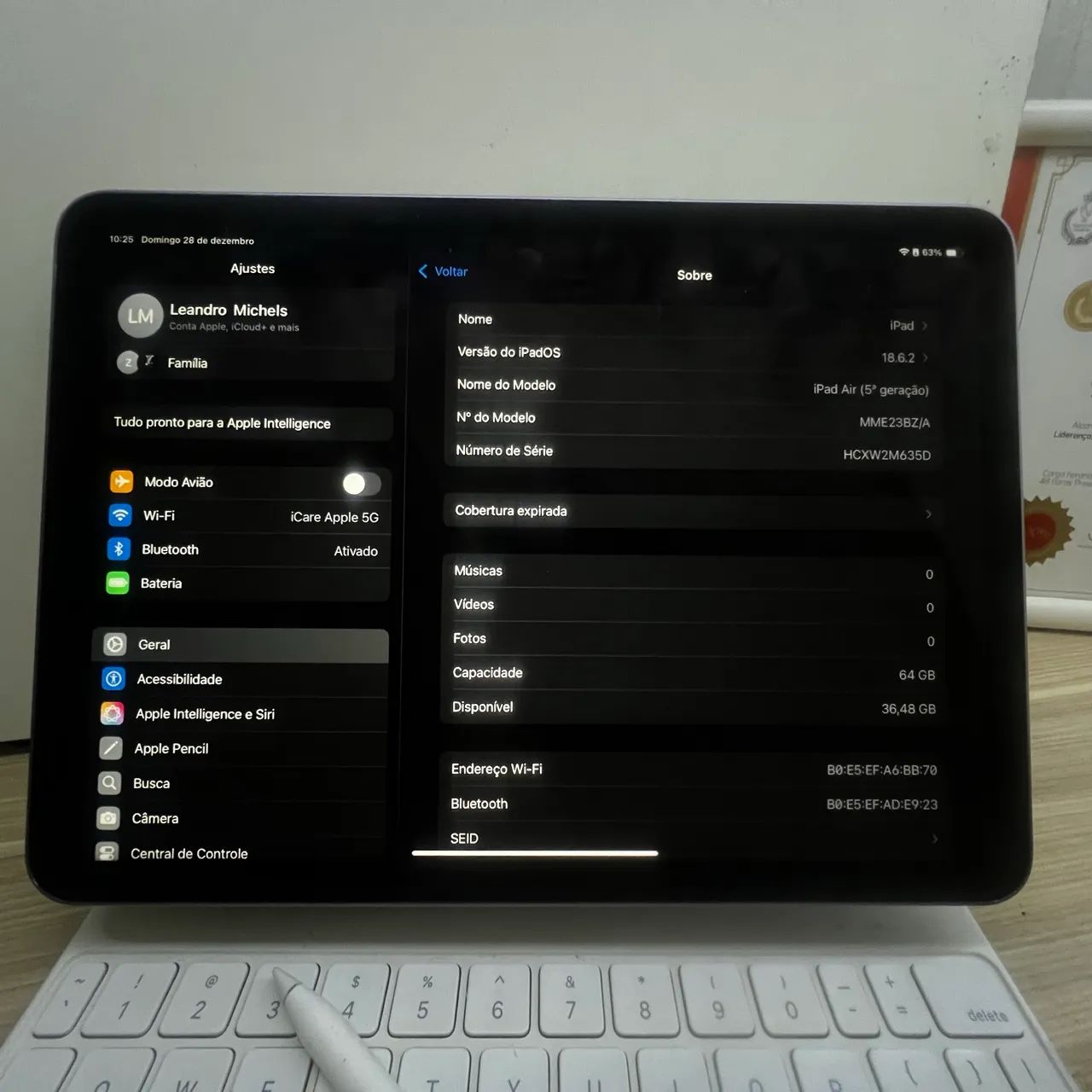 iPad Air 5ª geração. 64 gigas Touch ID inativo  - Foto 4
