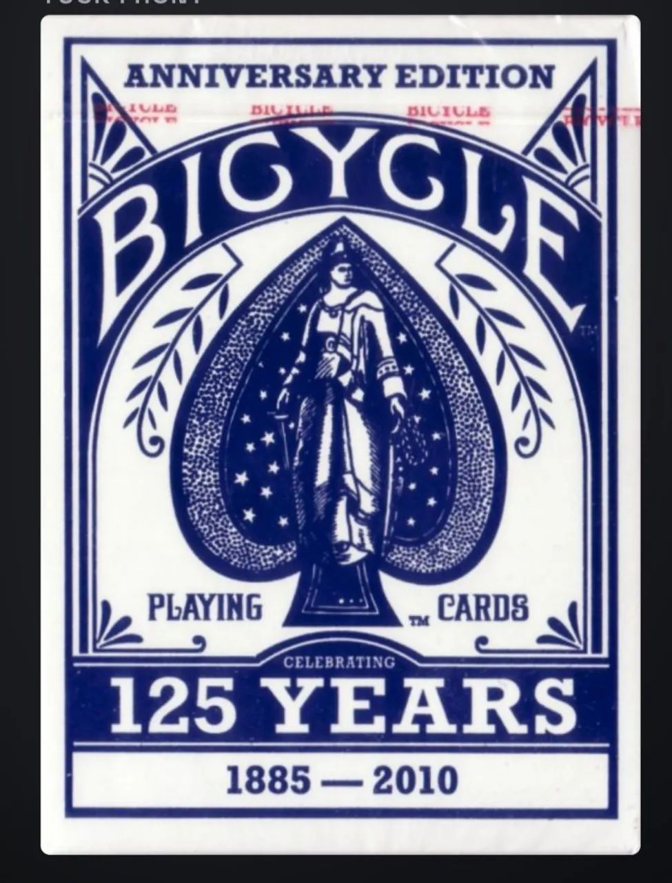 Baralho bicycle 125 years azul  - Foto 2