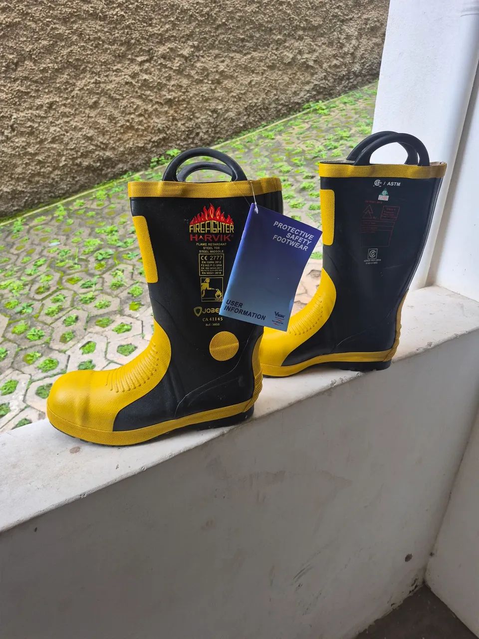 Bota para bombeiro, em borracha de alta resistência  - Foto 4