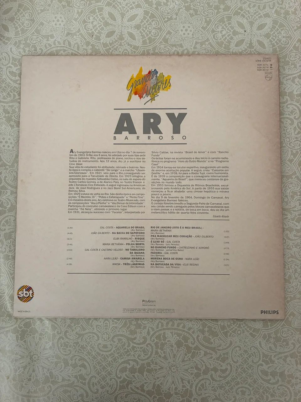 Lp vinil Ary Barroso + outro disco de brinde  - Foto 2
