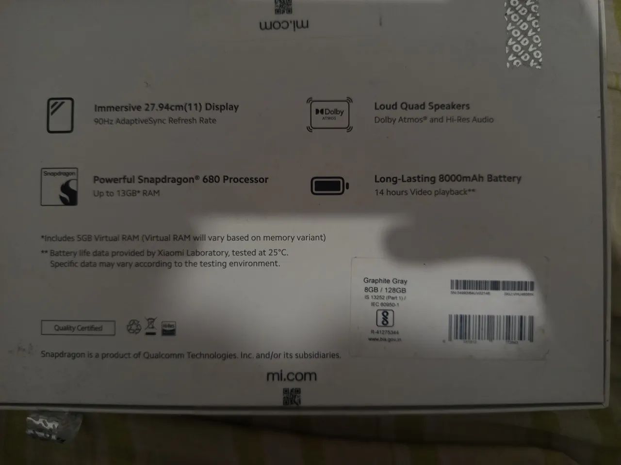 Redmi pad se, 8g ram, 128g - Foto 3