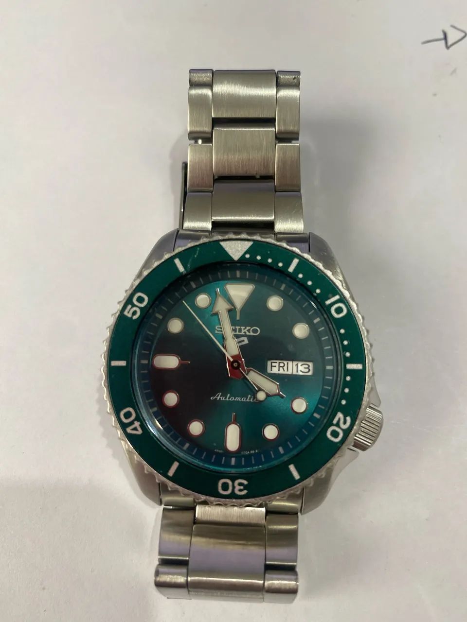 Relógio Seiko 5 Sports Automático (SRPD61) Verde - Excelente Estado - Foto 4