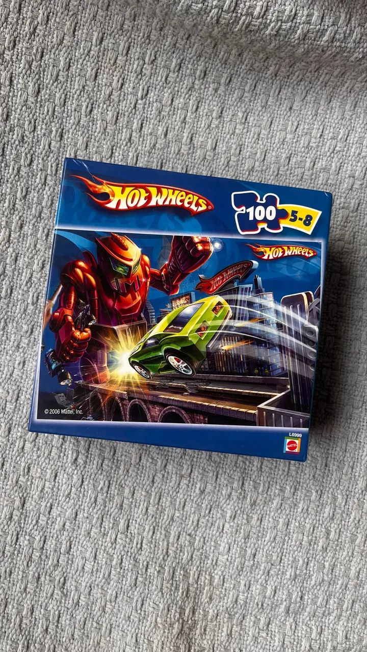 quebra cabeça hot wheels 100 peças
