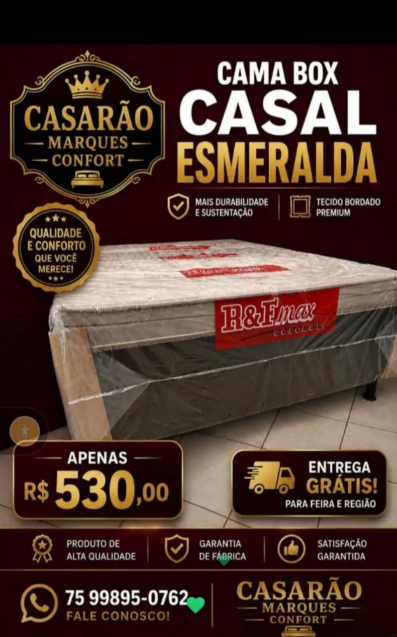 Cama de casal Esmeralda 