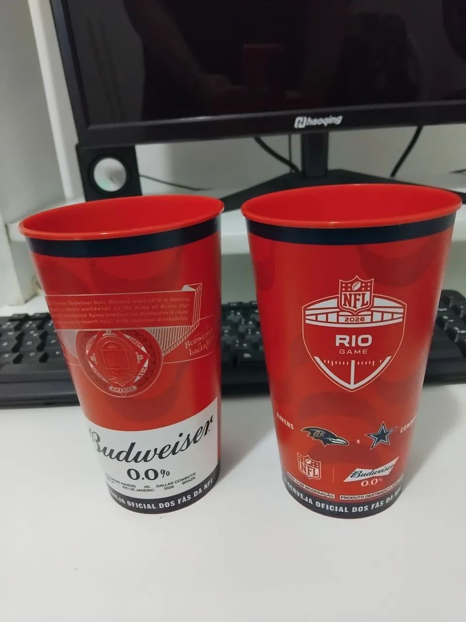 Copo Budweiser Rio Games NFL 2 Unidades  - Foto 3
