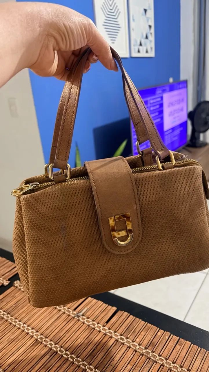 Linda Bolsa em couro Luz da lua  - Foto 2