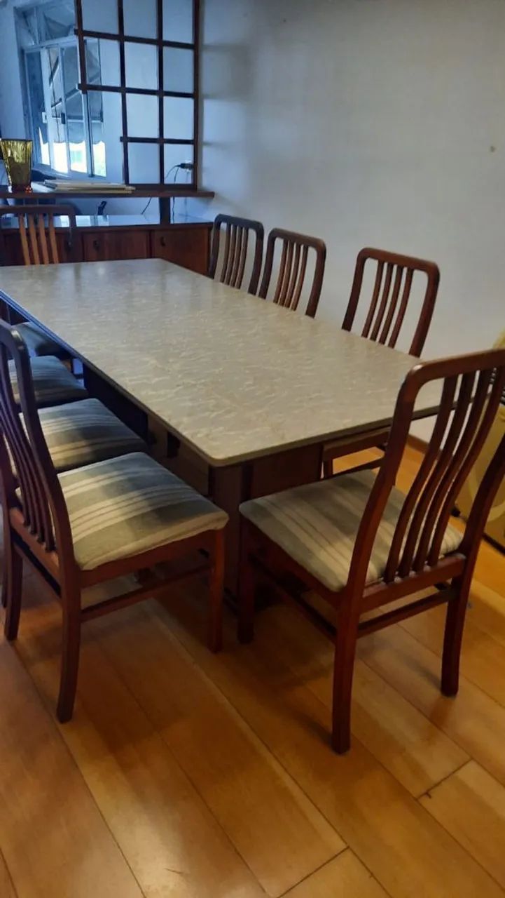 Mesa de 8 lugares granito - Baixei para vender até 15/08 - Foto 6